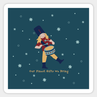 Christmas Drummer - Our Finest Gifts Sticker